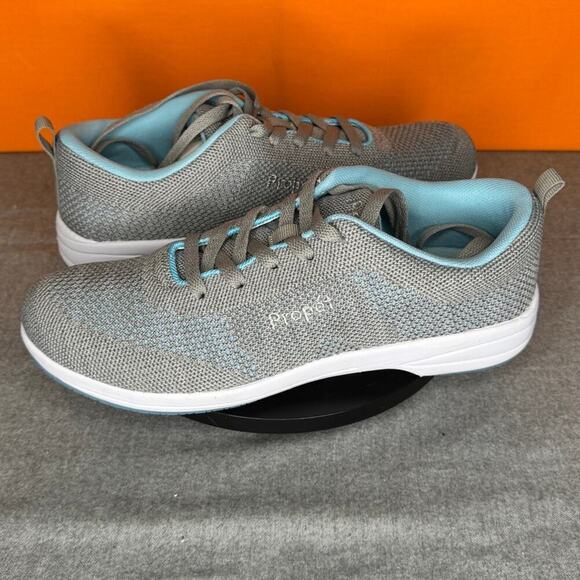 Propet Washable Walker Evolution Grey Sneaker Blue Size 9.5 - Picture 5 of 9
